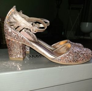 Rose Gold Girl's Heel